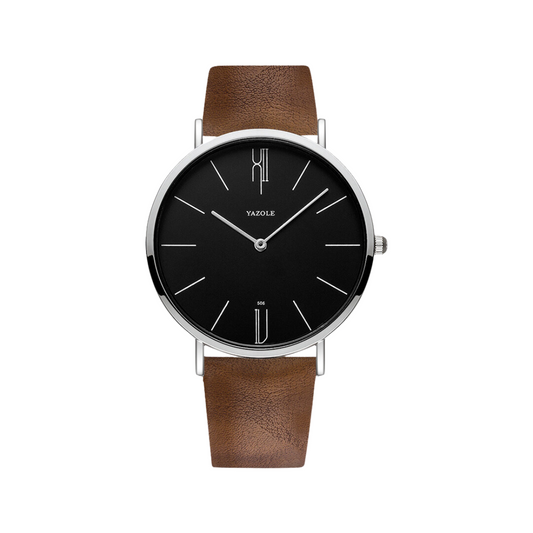 Quartz Watch (Brown & Black)
